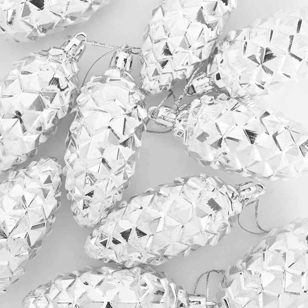 Christmas Tree Decoration 40 pcs Silver