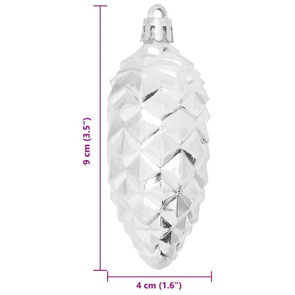 Christmas Tree Decoration 40 pcs Silver