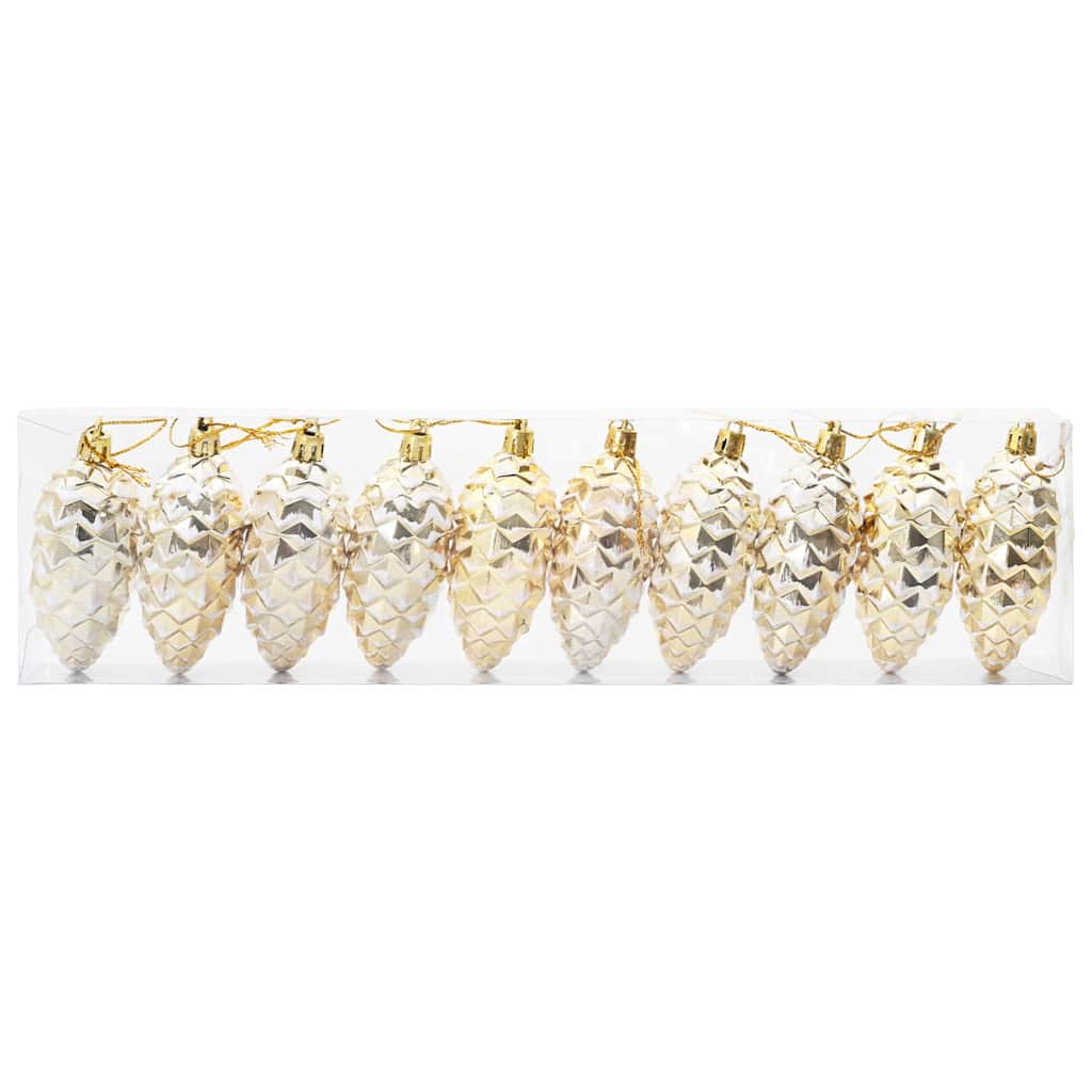 Christmas Pine Cone Ball 40 pcs Gold