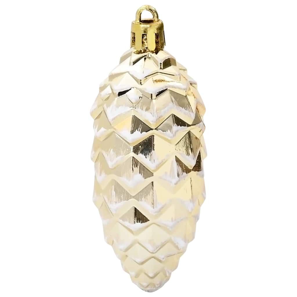 Christmas Pine Cone Ball 40 pcs Gold