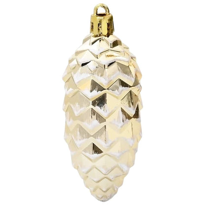 Christmas Pine Cone Ball 40 pcs Gold