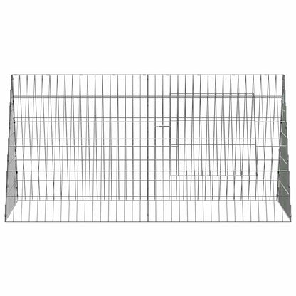 Rabbit Cage Silver 43.31 x 21.65 x 21.65 in Galvanised Steel