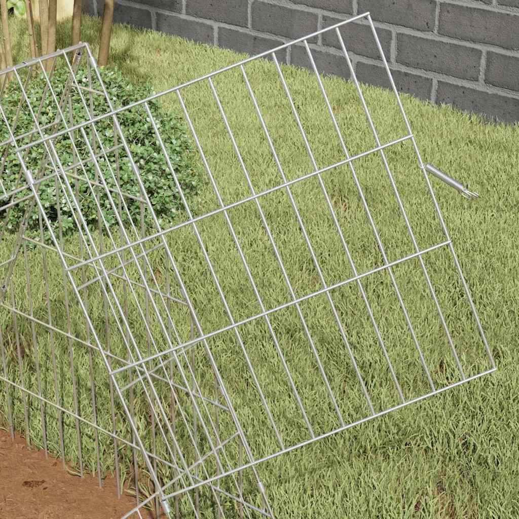 Rabbit Cage Silver 84.65 x 21.65 x 21.65 in Galvanised Steel