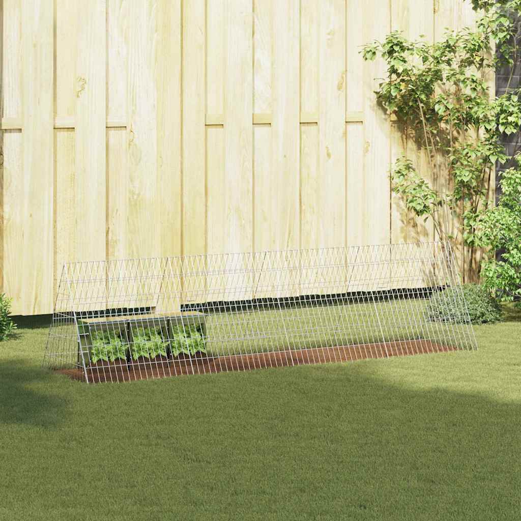 Rabbit Cage Silver 84.65 x 21.65 x 21.65 in Galvanised Steel
