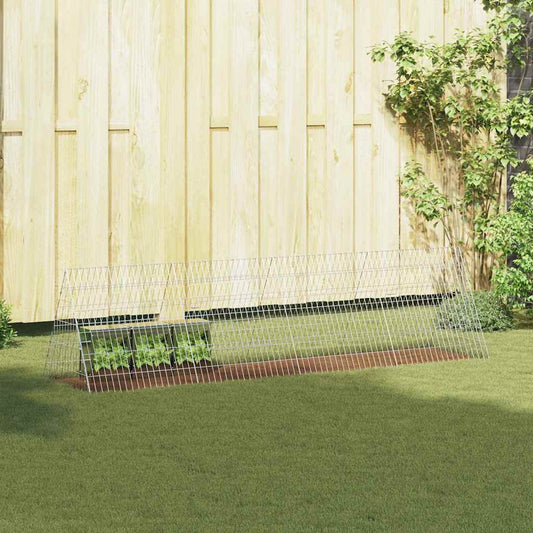 Rabbit Cage Silver 84.65 x 21.65 x 21.65 in Galvanised Steel
