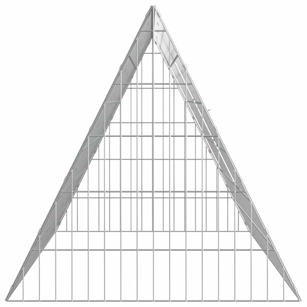 Rabbit Cage Silver 84.65 x 21.65 x 21.65 in Galvanised Steel