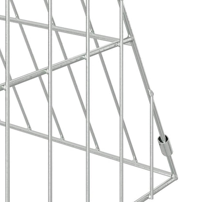 Rabbit Cage Silver 169.29 x 21.65 x 21.65 in Galvanised Steel