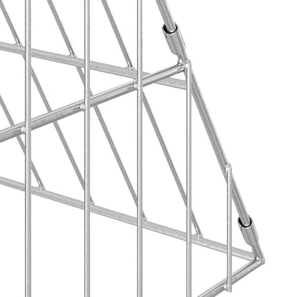 Rabbit Cage Silver 43.31 x 39.37 x 33.46 in Galvanised Steel