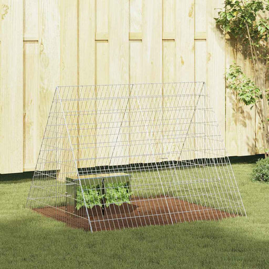 Rabbit Cage Silver 43.31 x 39.37 x 33.46 in Galvanised Steel