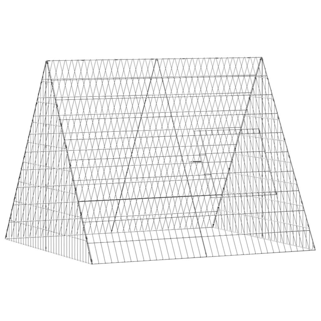 Rabbit Cage Silver 43.31 x 39.37 x 33.46 in Galvanised Steel