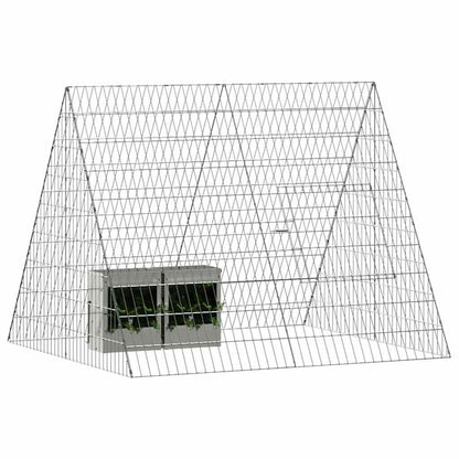 Rabbit Cage Silver 43.31 x 39.37 x 33.46 in Galvanised Steel