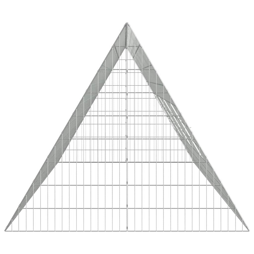 Rabbit Cage Silver 169.29 x 39.37 x 33.46 in Galvanised Steel