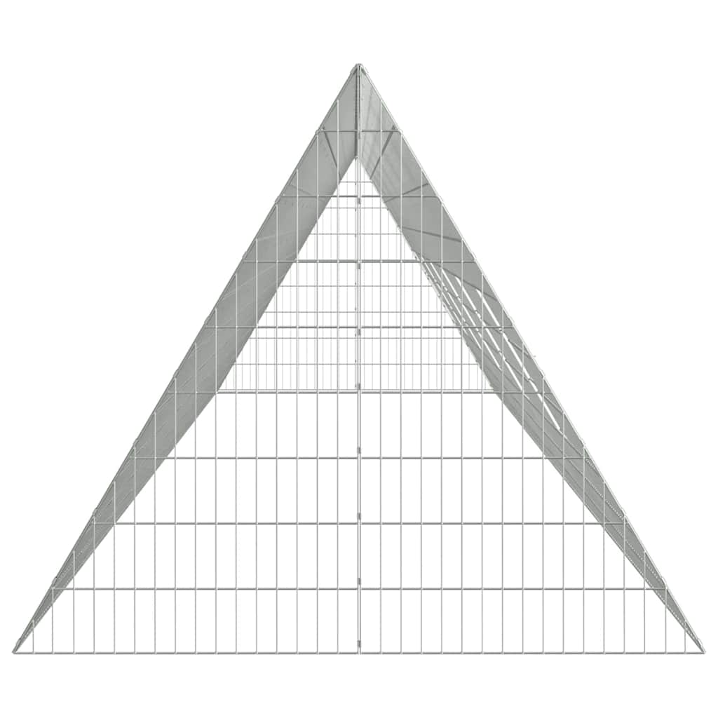 Rabbit Cage Silver 255.91 x 39.37 x 33.46 in Galvanised Steel