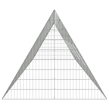 Rabbit Cage Silver 255.91 x 39.37 x 33.46 in Galvanised Steel