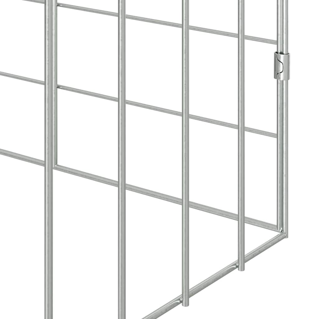 Rabbit Cage Silver 39.37 x 30.71 x 30.71 in Galvanised Steel