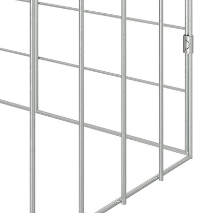 Rabbit Cage Silver 39.37 x 30.71 x 30.71 in Galvanised Steel