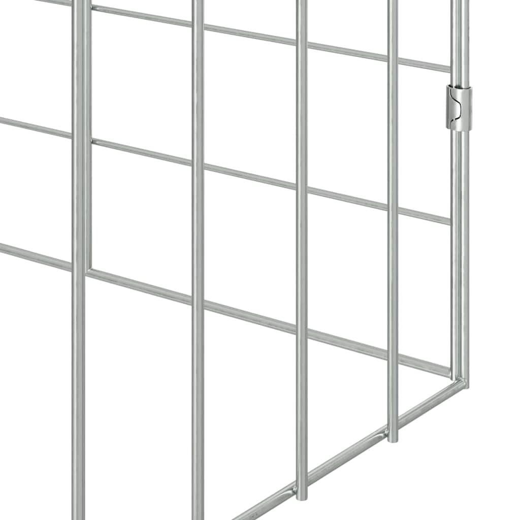 Rabbit Cage Silver 78.74 x 30.71 x 30.71 in Galvanised Steel