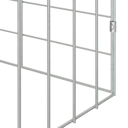 Rabbit Cage Silver 78.74 x 30.71 x 30.71 in Galvanised Steel