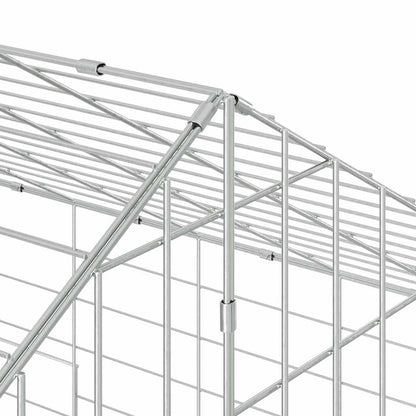 Rabbit Cage Silver 78.74 x 30.71 x 30.71 in Galvanised Steel