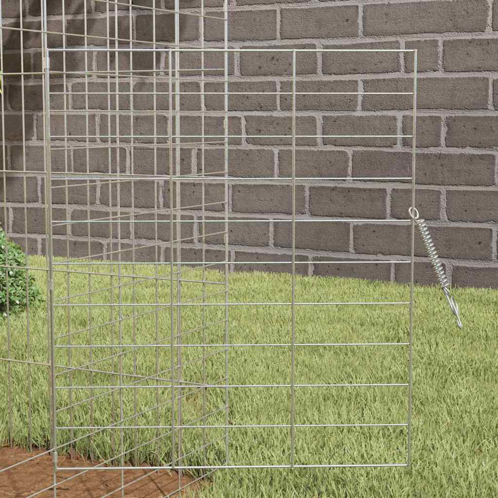 Rabbit Cage Silver 78.74 x 30.71 x 30.71 in Galvanised Steel