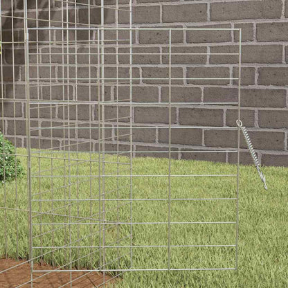 Rabbit Cage Silver 78.74 x 30.71 x 30.71 in Galvanised Steel
