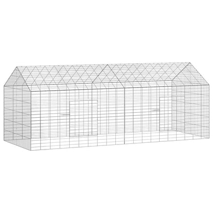 Rabbit Cage Silver 78.74 x 30.71 x 30.71 in Galvanised Steel