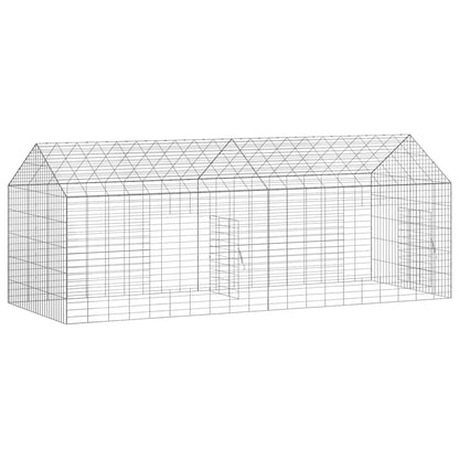 Rabbit Cage Silver 78.74 x 30.71 x 30.71 in Galvanised Steel
