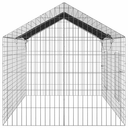 Rabbit Cage Silver 78.74 x 30.71 x 30.71 in Galvanised Steel