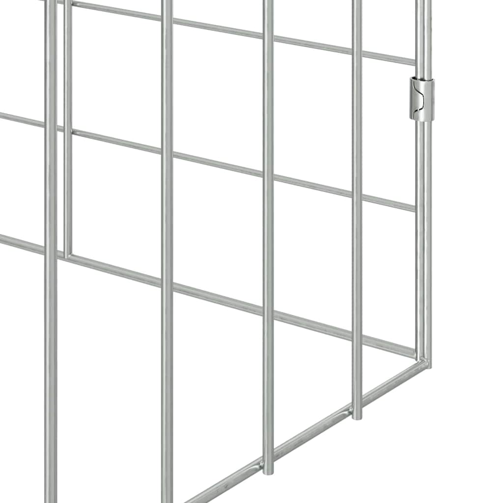 Rabbit Cage Silver 236.22 x 30.71 x 30.71 in Galvanised Steel