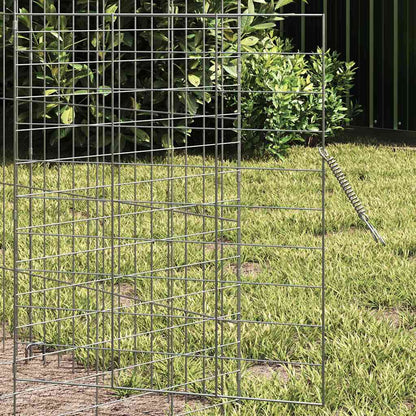 Rabbit Cage Silver 236.22 x 30.71 x 30.71 in Galvanised Steel