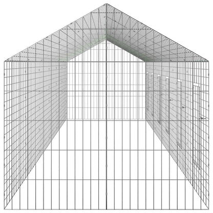 Rabbit Cage Silver 236.22 x 30.71 x 30.71 in Galvanised Steel