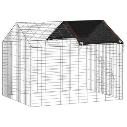Rabbit Cage Silver 39.37 x 30.71 x 30.71 in Galvanised Steel