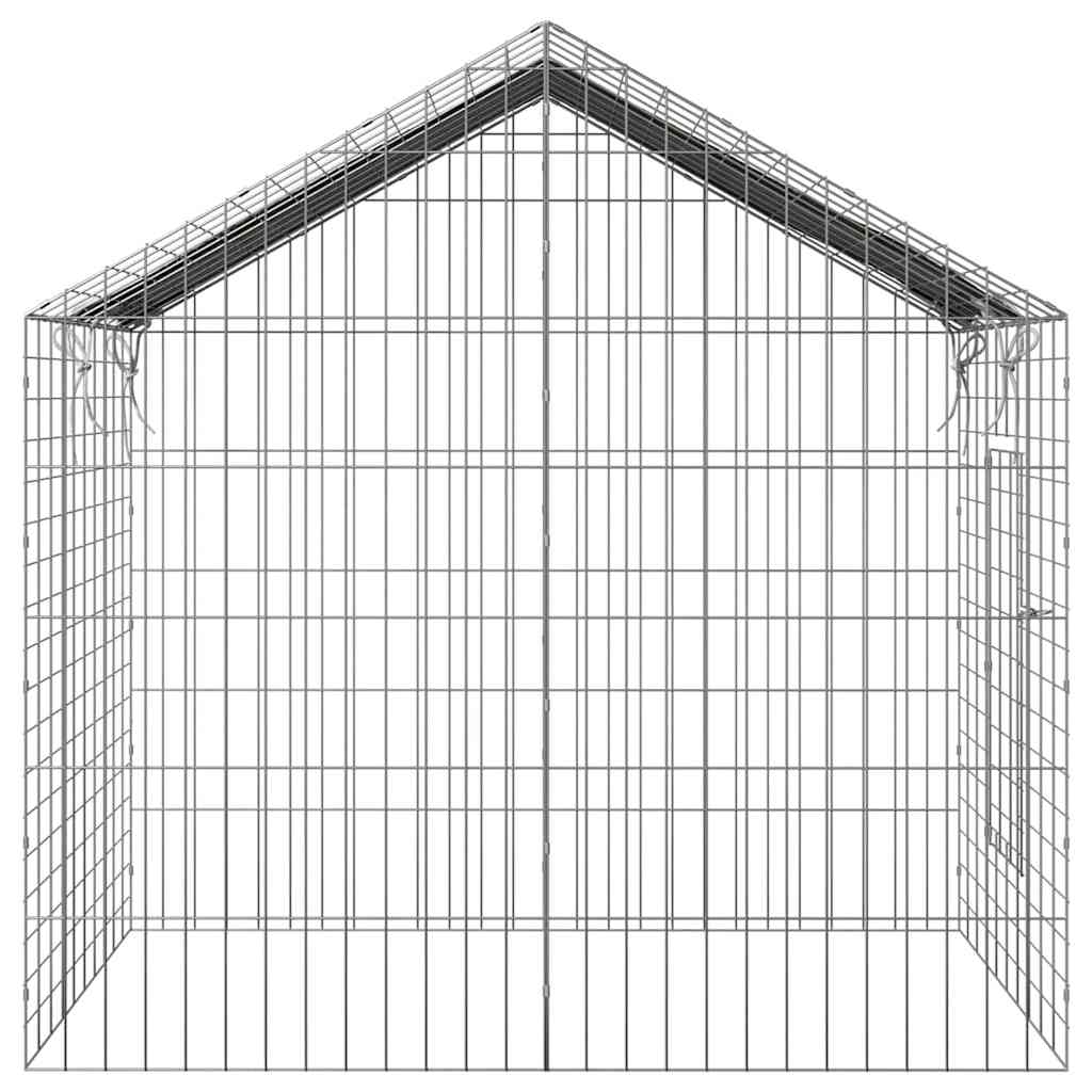 Rabbit Cage Silver 39.37 x 30.71 x 30.71 in Galvanised Steel