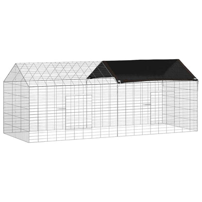 Rabbit Cage Silver 78.74 x 30.71 x 30.71 in Galvanised Steel