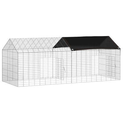 Rabbit Cage Silver 78.74 x 30.71 x 30.71 in Galvanised Steel