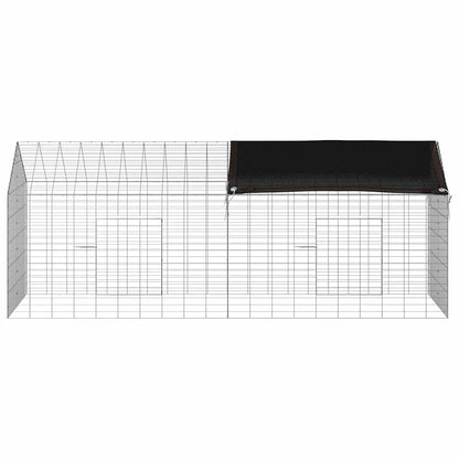 Rabbit Cage Silver 78.74 x 30.71 x 30.71 in Galvanised Steel