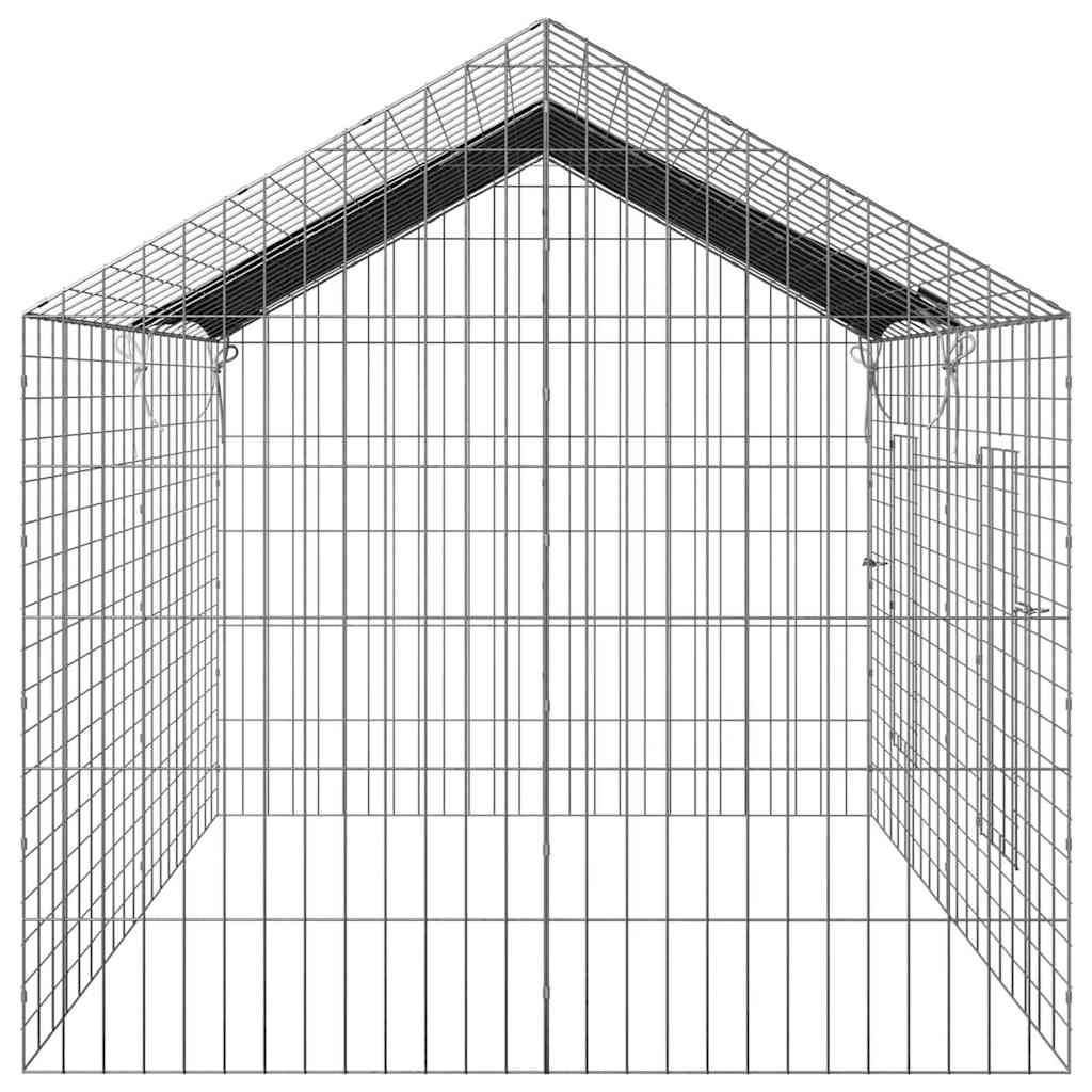 Rabbit Cage Silver 78.74 x 30.71 x 30.71 in Galvanised Steel