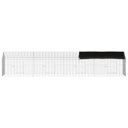 Rabbit Cage Silver 400 x 78 x 78 cm Galvanised Steel