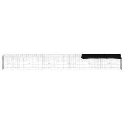 Rabbit Cage Silver 236.22 x 30.71 x 30.71 in Galvanised Steel