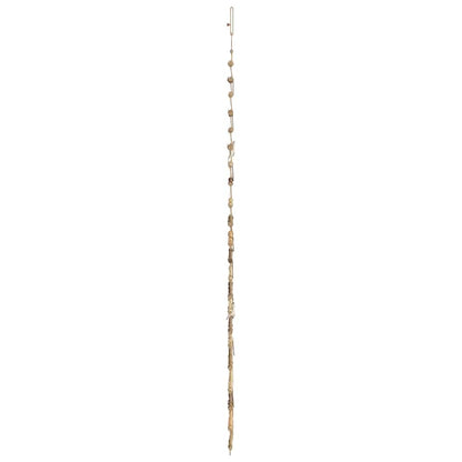 Christmas Tree with 130 LEDs Natural 82.7" Solid Ash wood
