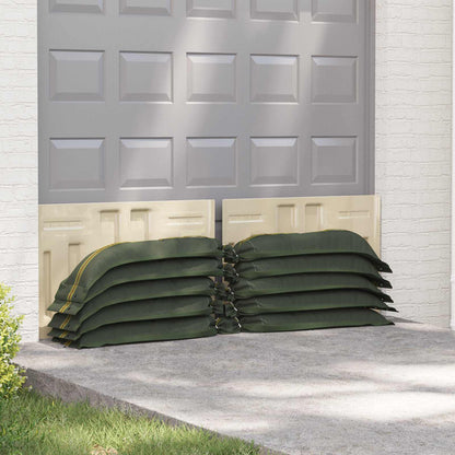 Sandbags 50 pcs Dark Green 39.37 x 9.84 in HDPE
