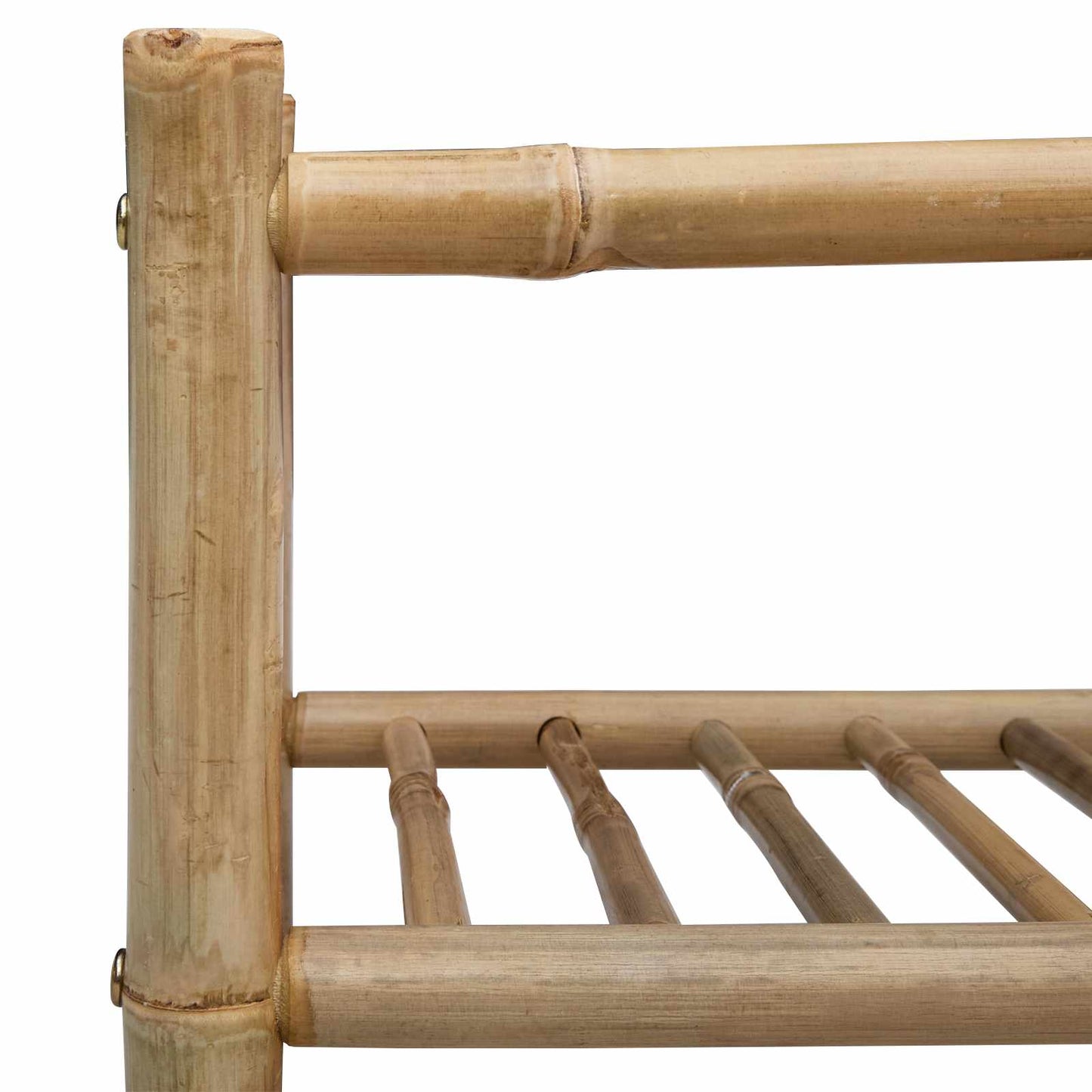 Shoe Rack with Shelf Natural 26.77 x 11.02 x 11.81 in Bamboo