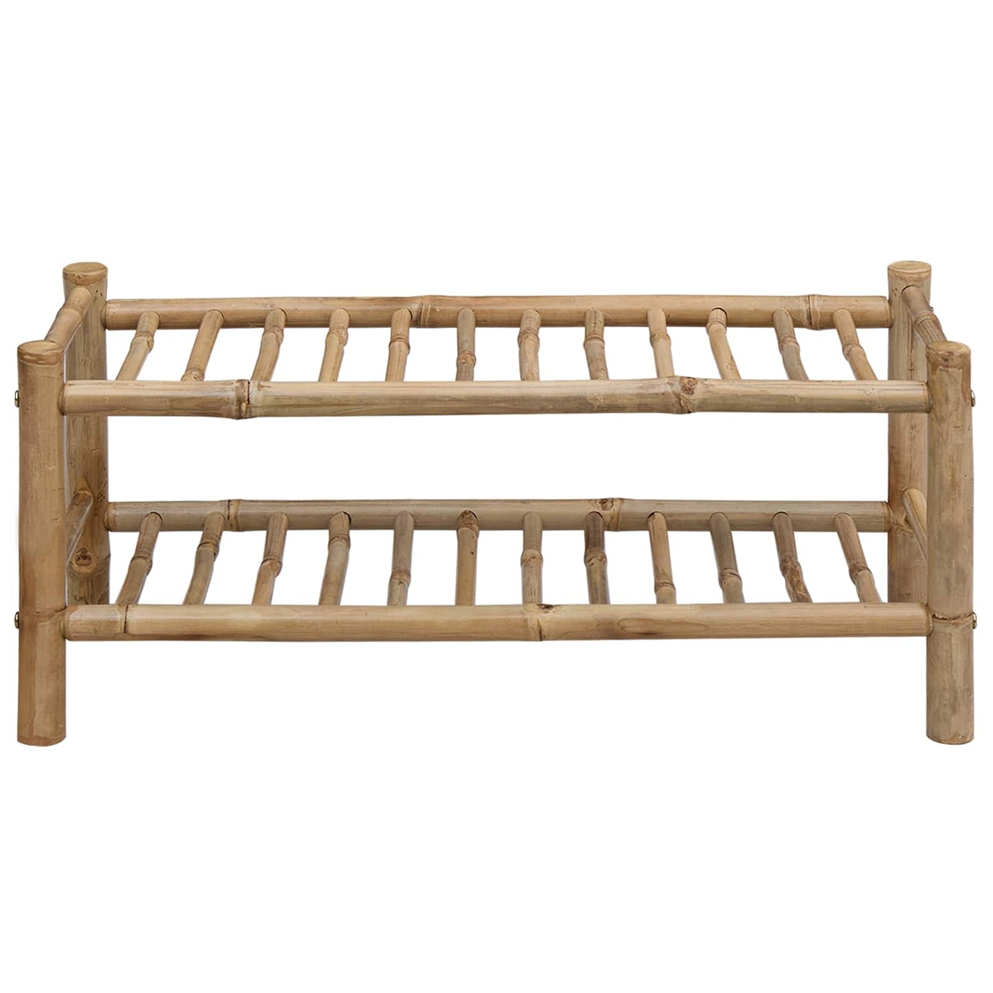 Shoe Rack with Shelf Natural 26.77 x 11.02 x 11.81 in Bamboo