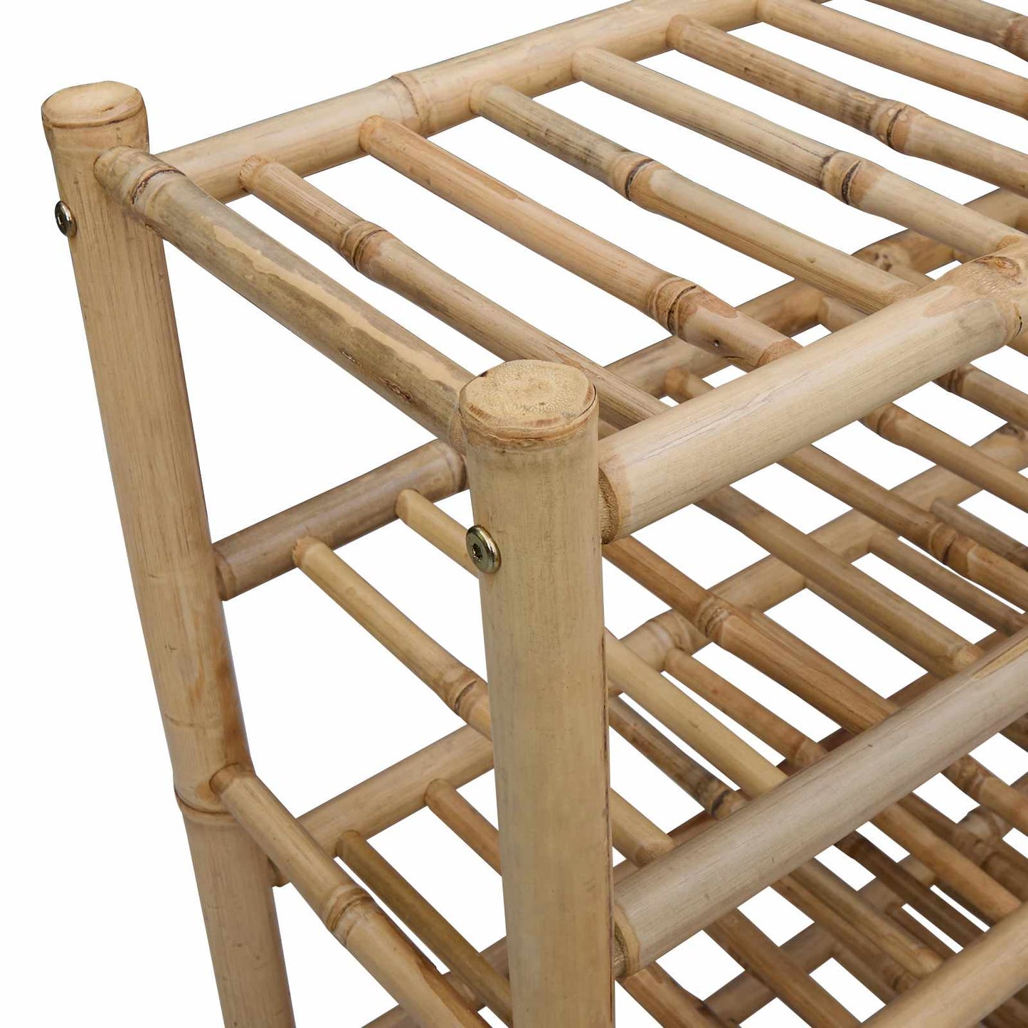 Shoe Rack with Shelf Natural 26.77 x 11.02 x 24.80 in Bamboo
