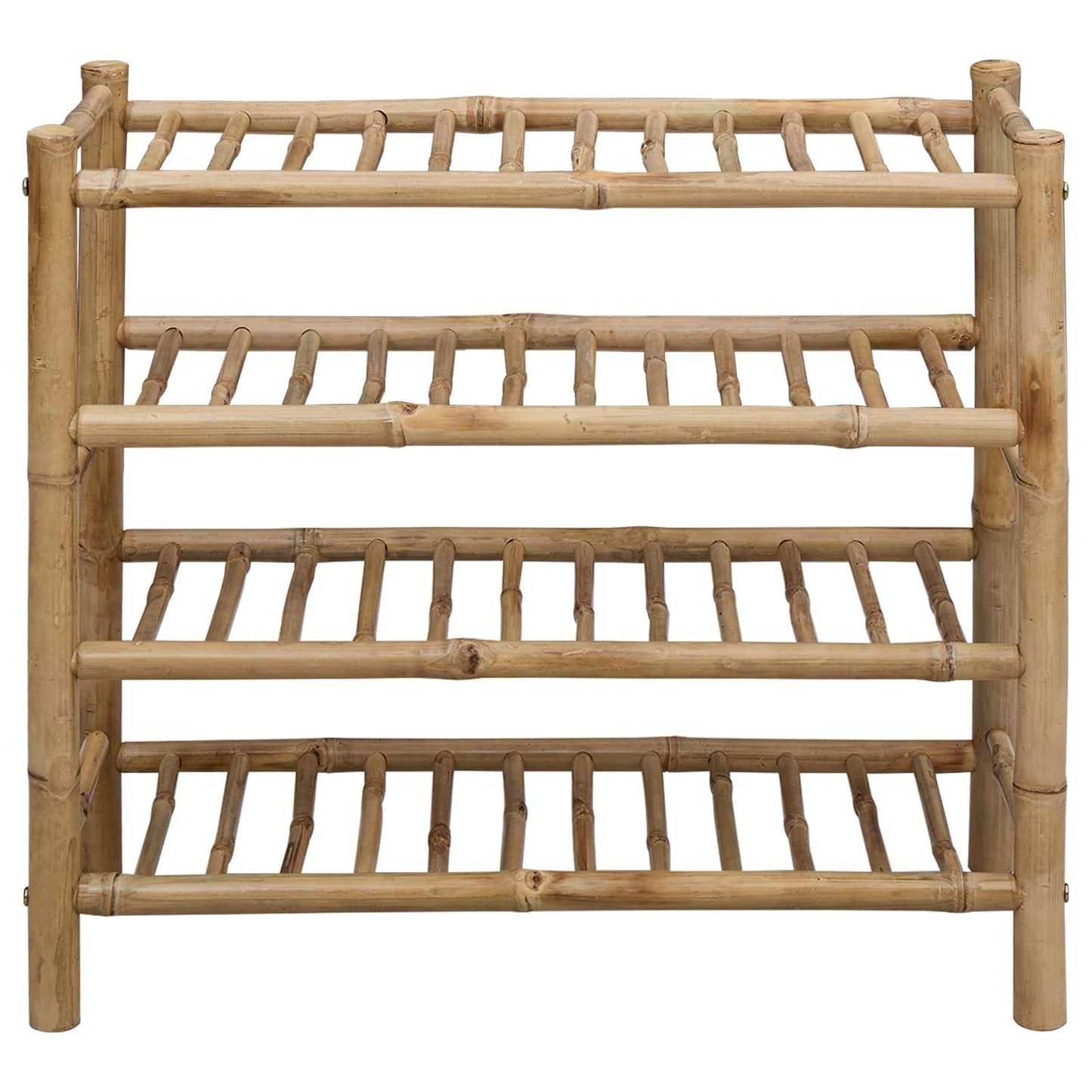 Shoe Rack with Shelf Natural 26.77 x 11.02 x 24.80 in Bamboo