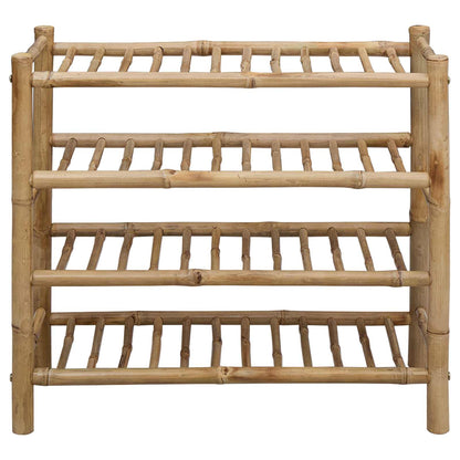 Shoe Rack with Shelf Natural 26.77 x 11.02 x 24.80 in Bamboo
