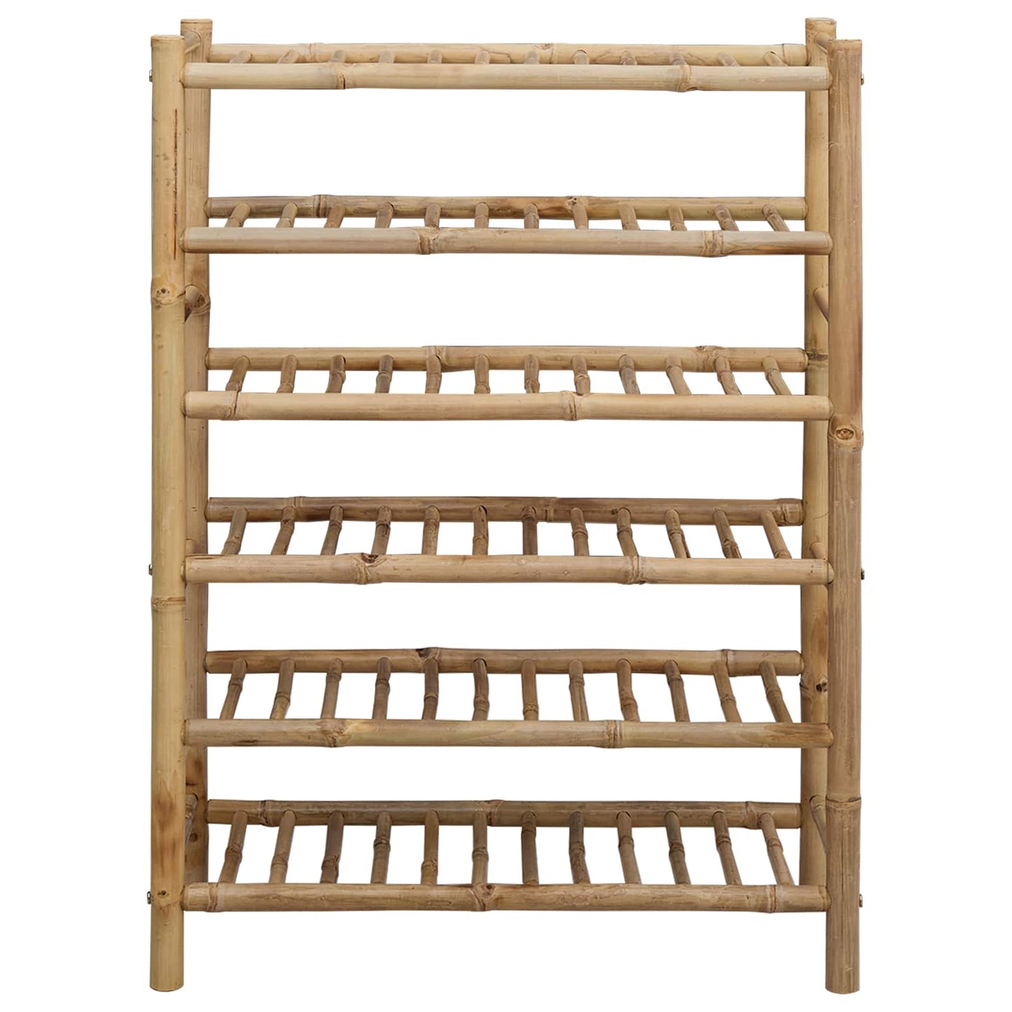 Shoe Rack with Shelf Natural 26.77 x 11.02 x 37.80 in Bamboo