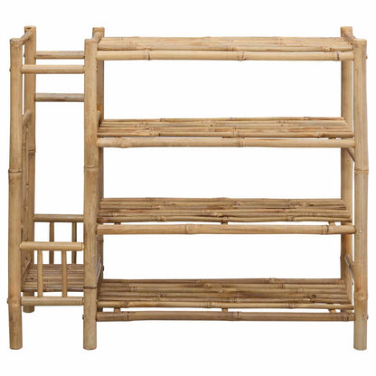 Shoe Rack with Shelf Natural 34.65 x 10.63 x 31.50 in Bamboo