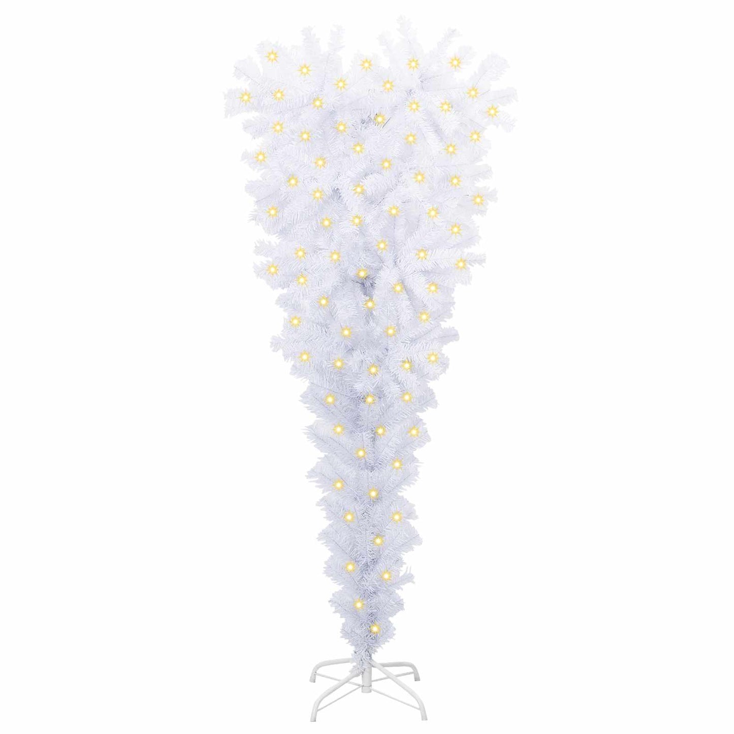 Artificial Christmas Tree White 47.24 in PVC and Steel
