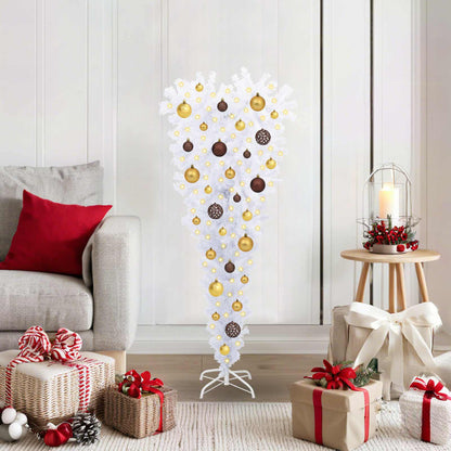 Artificial Christmas Tree White 47.24 in PVC and Steel